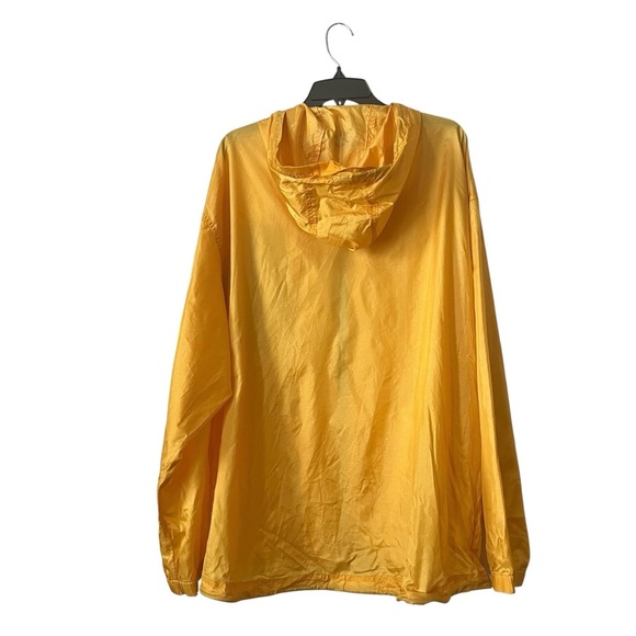 Vintage Tommy Hilfiger Yellow Windbreaker Rain Jacket Men's Size XL Zip Front - Picture 3 of 5